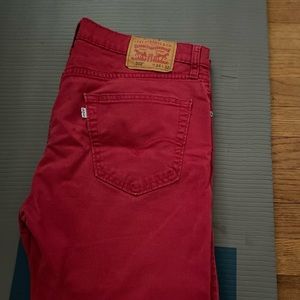 Men’s Red 502 Levi’s Size 34/32